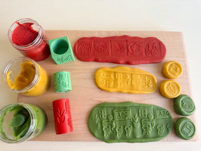 Back-to-School-themed 2-in-1 Cube with Roller – A Twist on Classic Dough Play - by inniko