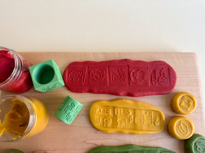 Back-to-School-themed 2-in-1 Cube with Roller – A Twist on Classic Dough Play - by inniko