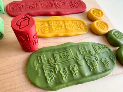 Back-to-School-themed 2-in-1 Cube with Roller – A Twist on Classic Dough Play - by inniko