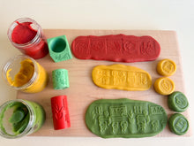 Load image into Gallery viewer, Back-to-School-themed 2-in-1 Cube with Roller – A Twist on Classic Dough Play - by inniko
