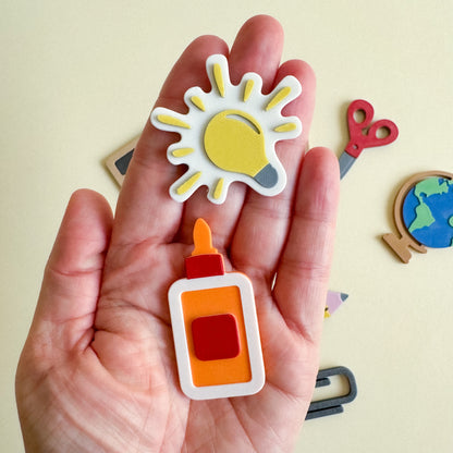 Back-to-School Inspired Math Counters, Loose Parts, 3D-printed