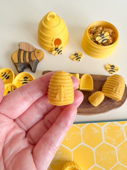 Busy Beehive Bio Mold, 3D-printed for Sensory Play (S, M, L)