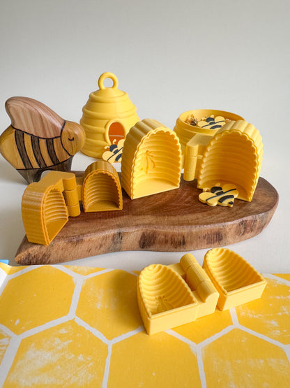 Busy Beehive Bio Mold, 3D-printed for Sensory Play (S, M, L)
