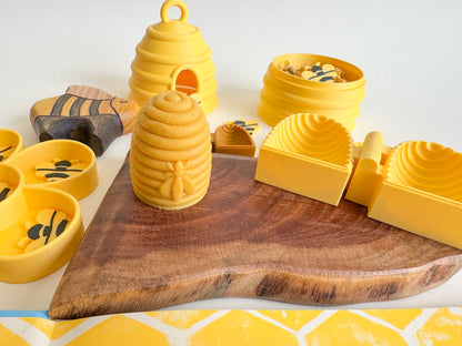 Busy Beehive Bio Mold, 3D-printed for Sensory Play (S, M, L)