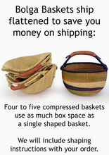 Load image into Gallery viewer, Handwoven Bolga Basket
