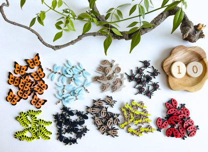 Bug-themed Math Counters set of 10