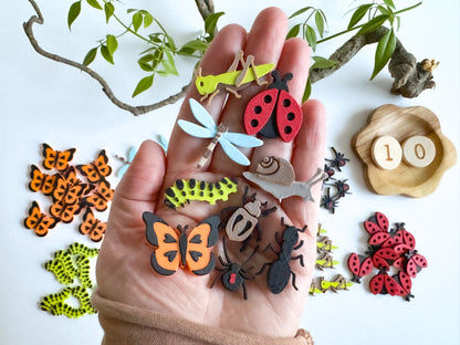 Bug-themed Math Counters set of 10