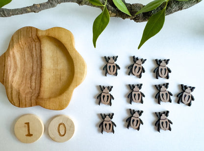 Bug-themed Math Counters set of 10