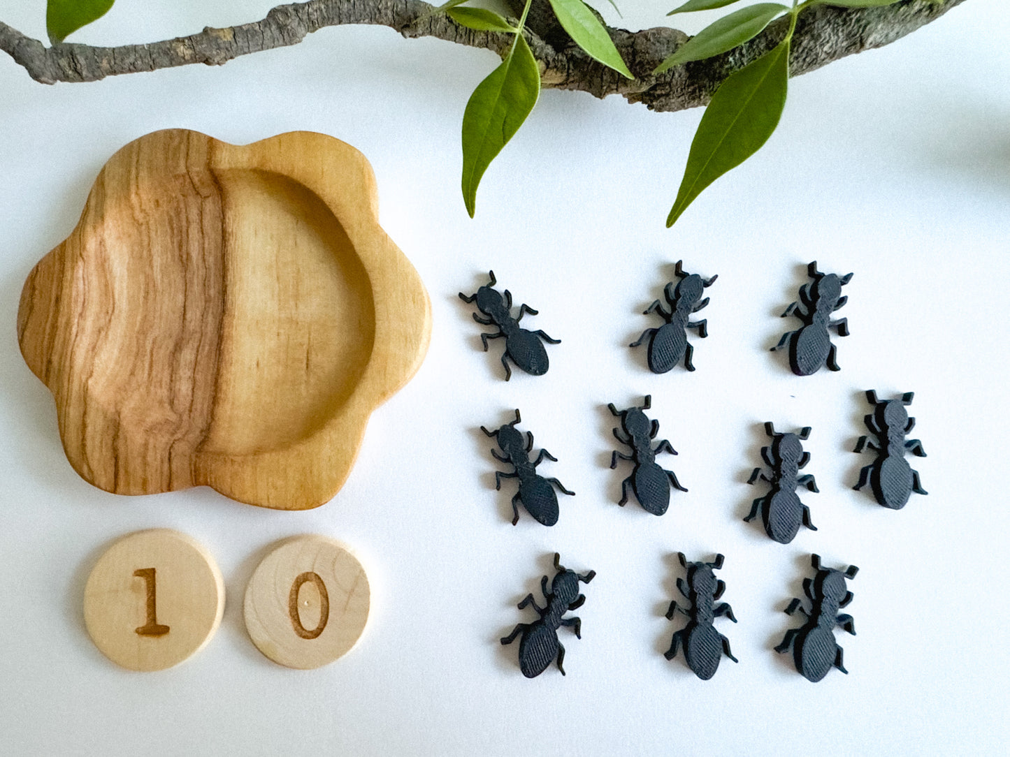 Bug-themed Math Counters set of 10