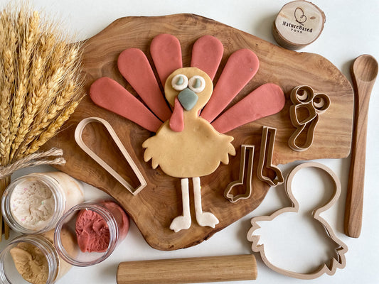 Bernie the Turkey Bio Dough Cutter set of 5