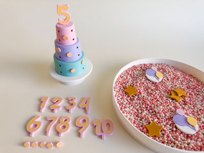 Cake Building and Decorating Set – Sensory Learning Through Play (3D-printed)