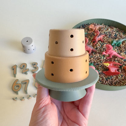 Cake Building and Decorating Set – Sensory Learning Through Play (3D-printed)