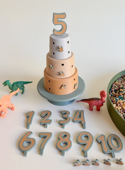 Cake Building and Decorating Set – Sensory Learning Through Play (3D-printed)