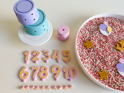 Cake Building and Decorating Set – Sensory Learning Through Play (3D-printed)
