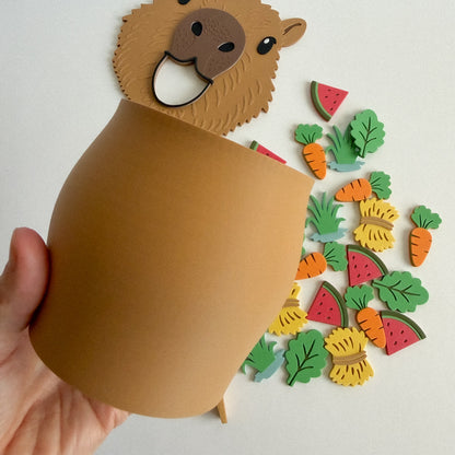 Feed Cappy the Hungry Capybara Sensory Adventure by WooBeWee™