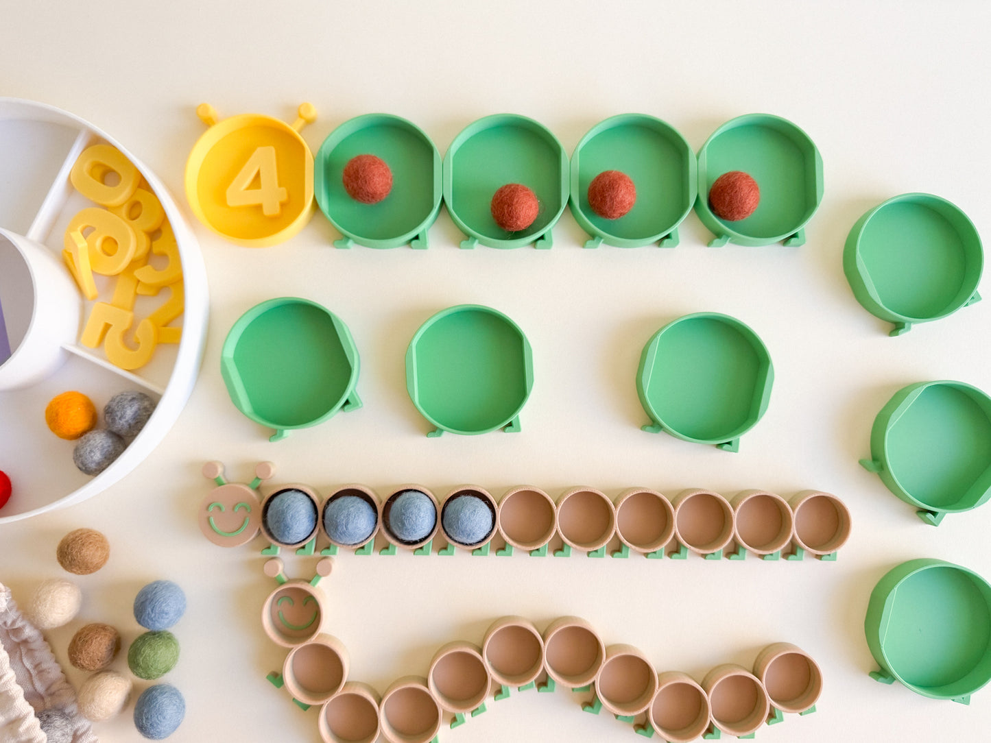 Caterpillar Counting Sensory Collection