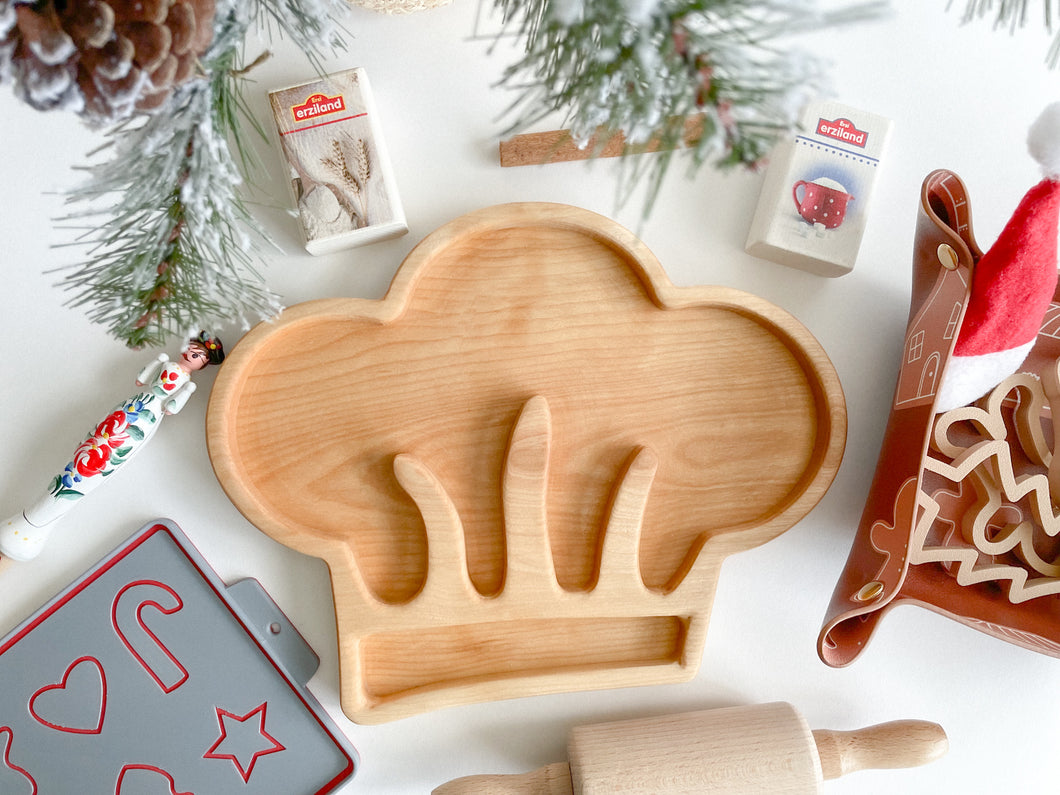 Chef Hat Wooden Sensory Tray