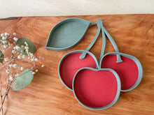Load image into Gallery viewer, cherry sensory tray, 3D printed, biodegradable, sensory play, messy play, mud kitchen, eco friendly, sensory activity, learning through play, Montessori, Eco Cutters, Bio Cutters, Bio Trays
