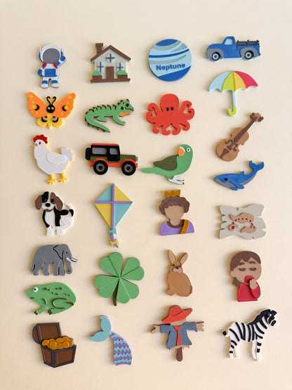 Alphabet Cards – Inspired by "The Old Lady Who Swallowed the ABC"
