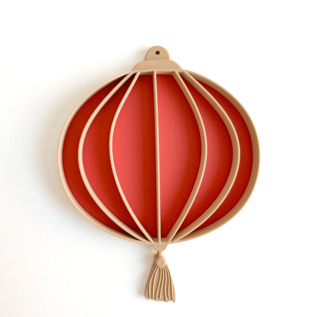 Chinese Lantern Bio Sensory Tray with movable Tassel