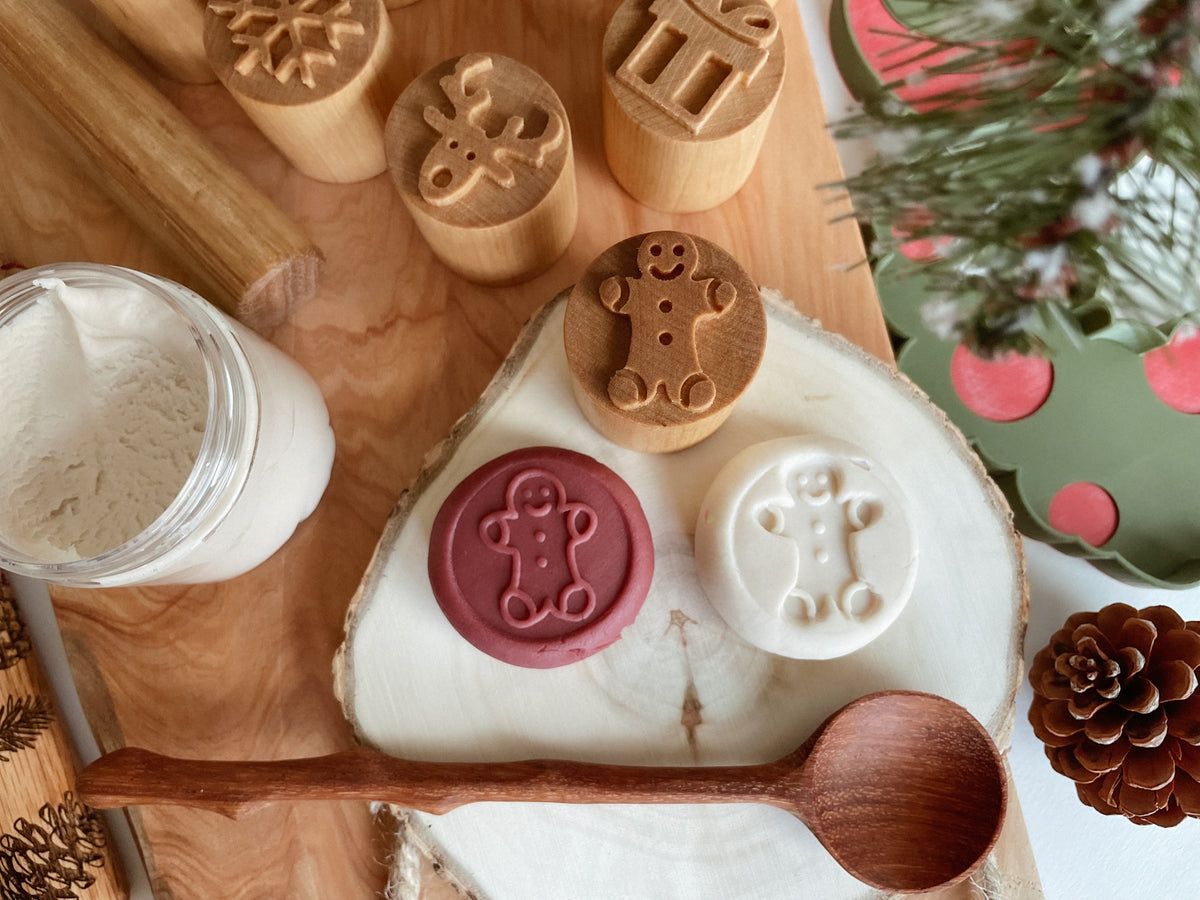 Festive Cheer Double-sided Wooden Stamps