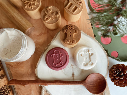 Festive Cheer Double-sided Wooden Stamps
