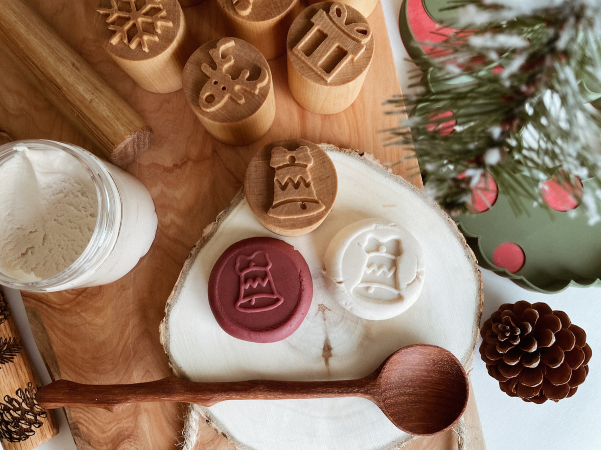 Festive Cheer Double-sided Wooden Stamps