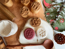 Load image into Gallery viewer, Festive Cheer Double-sided Wooden Stamps
