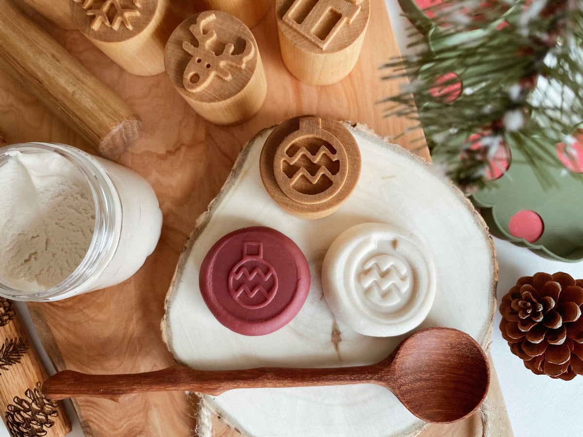Festive Cheer Double-sided Wooden Stamps