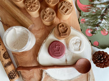 Load image into Gallery viewer, Festive Cheer Double-sided Wooden Stamps
