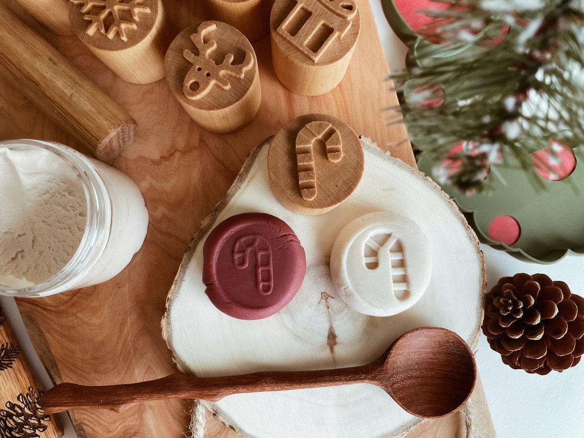 Festive Cheer Double-sided Wooden Stamps