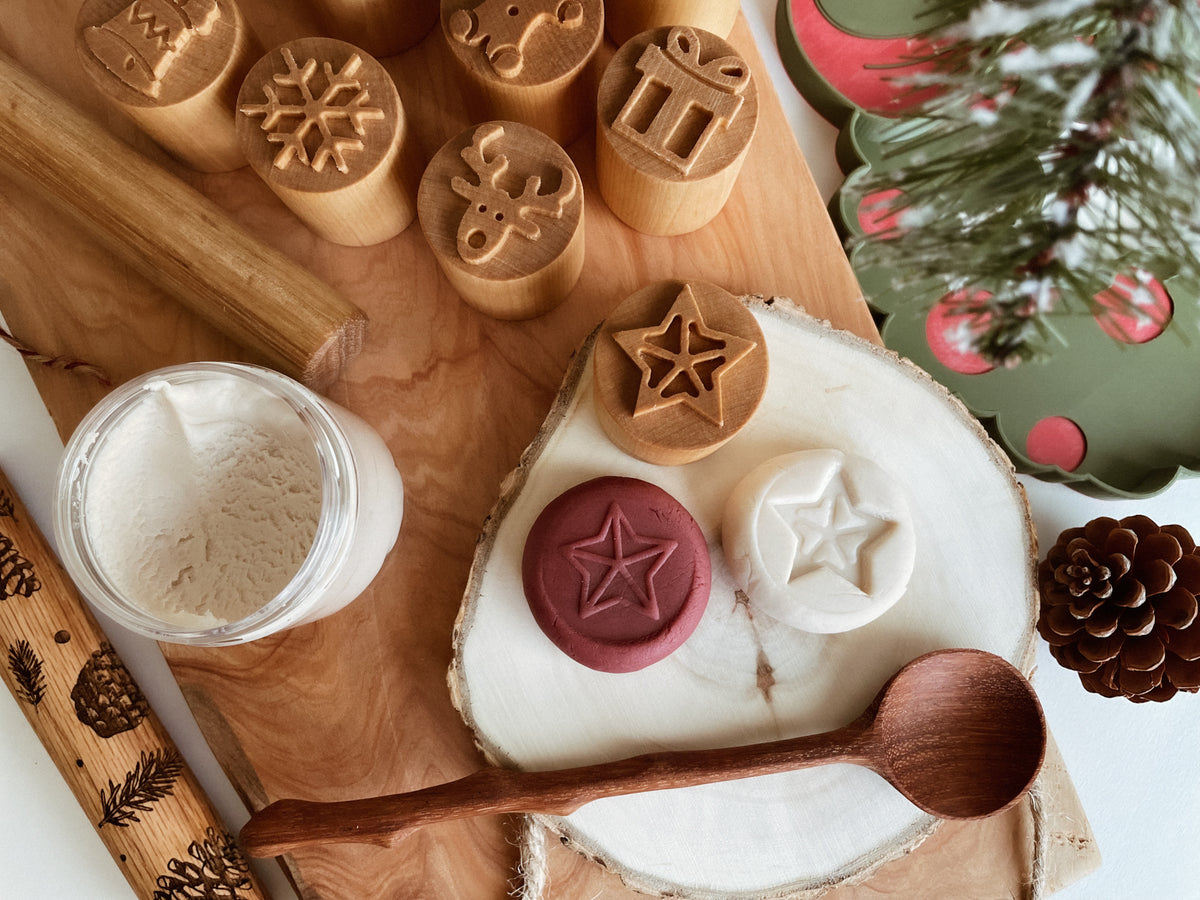 Festive Cheer Double-sided Wooden Stamps