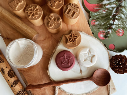 Festive Cheer Double-sided Wooden Stamps