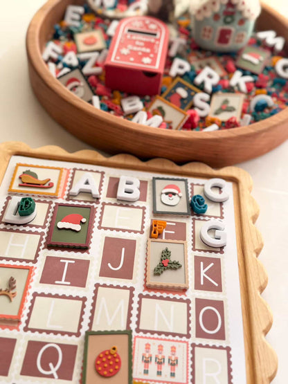 Christmas-Themed 3D-Printed Stamp Set (Set of 7)