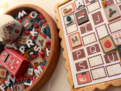 Christmas-Themed 3D-Printed Stamp Set (Set of 7)