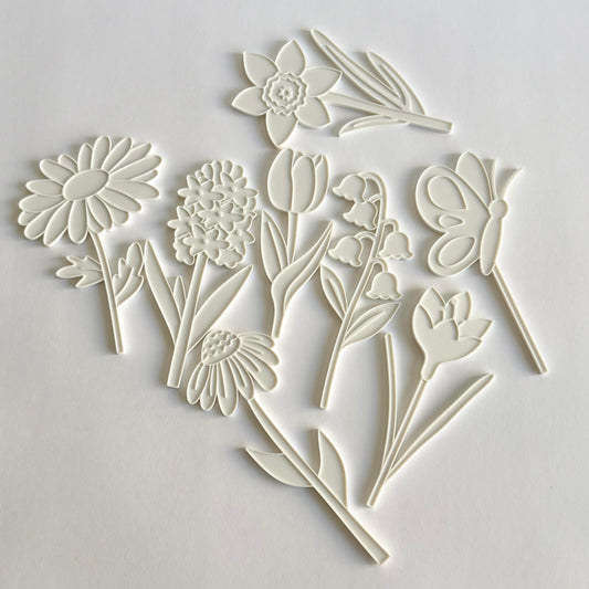 Coloring Flowers – Ready to 3D Print STL and 3MF File Digital Download