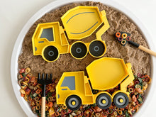 Load image into Gallery viewer, Concrete Mixer Bio Sensory Tray with movable drum and wheels
