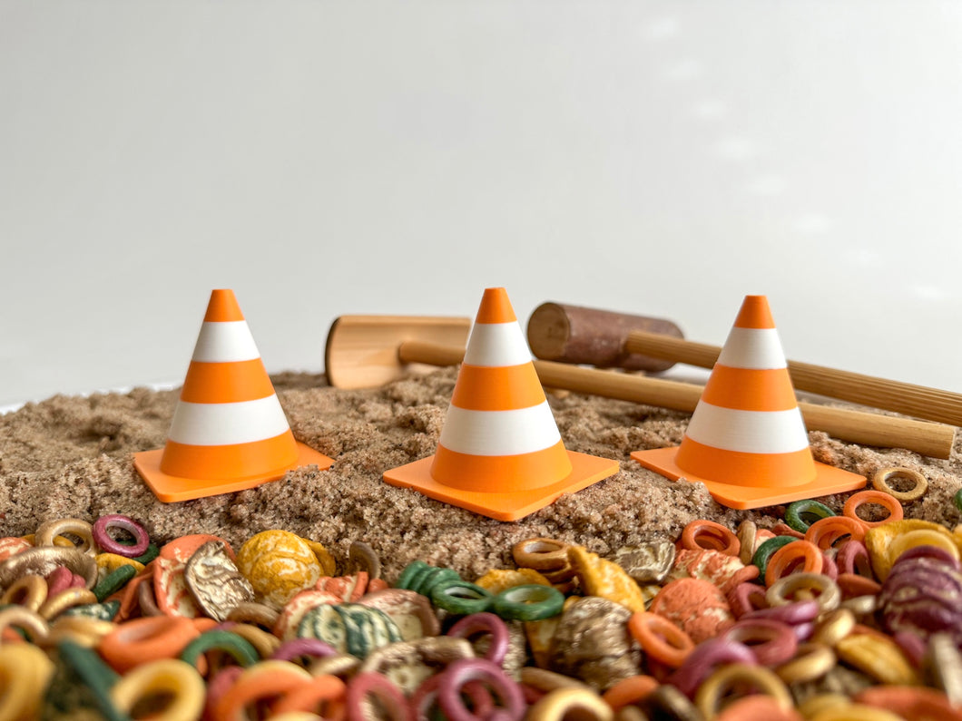 Construction Cones set of 3