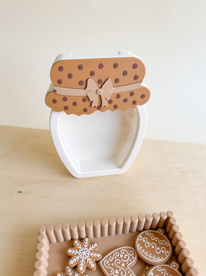 Cookie or Reward Jar with Interchangeable Decoration – Sensory Learning Fun by WooBeWee™