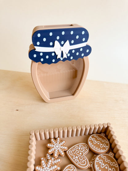 Cookie or Reward Jar with Interchangeable Decoration – Sensory Learning Fun by WooBeWee™