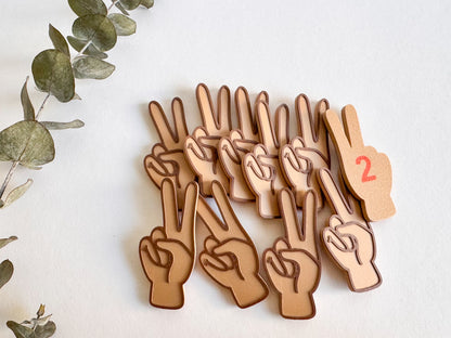 Counting Fingers Collection, Double-sided by WooBeWee