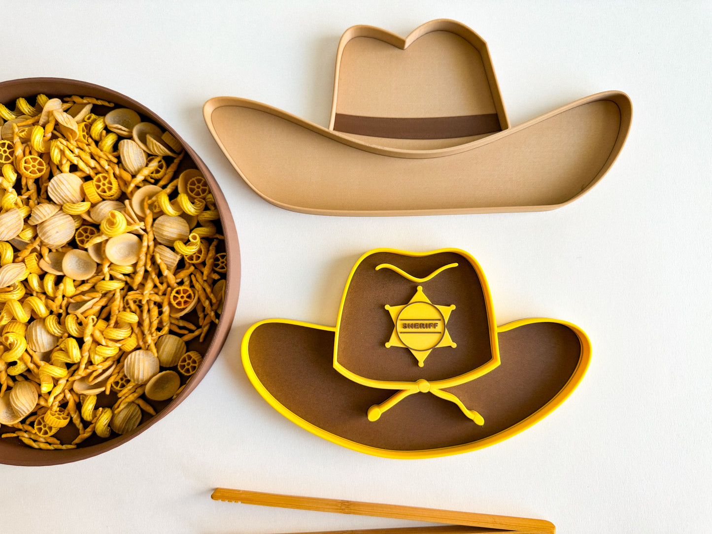 Cowboy Hat Bio Sensory Play Tray