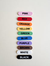 Load image into Gallery viewer, Color Crayon Tray, Loose Parts and Labels for Sensory Play
