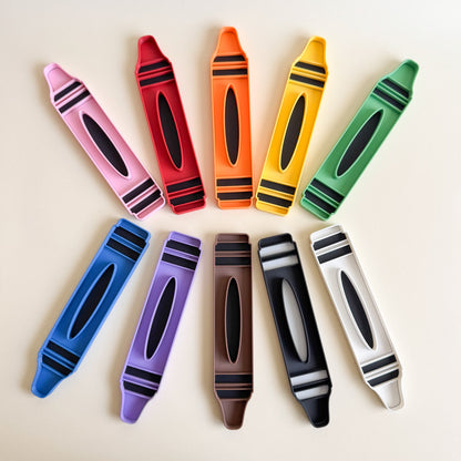 Color Crayon Tray, Loose Parts and Labels for Sensory Play