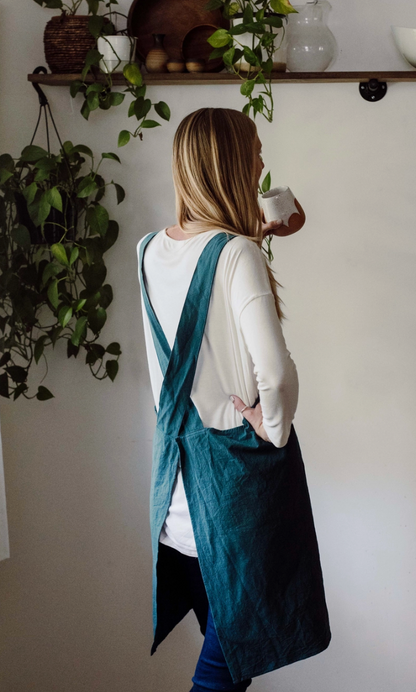 All-Purpose Cross-Back Apron – For Kids & Adults