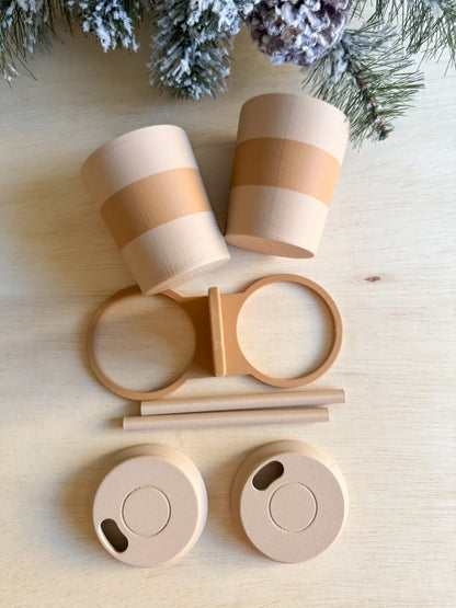 Cuppy & Carry Set — For Little Baristas & Adventurers by WooBeWee™