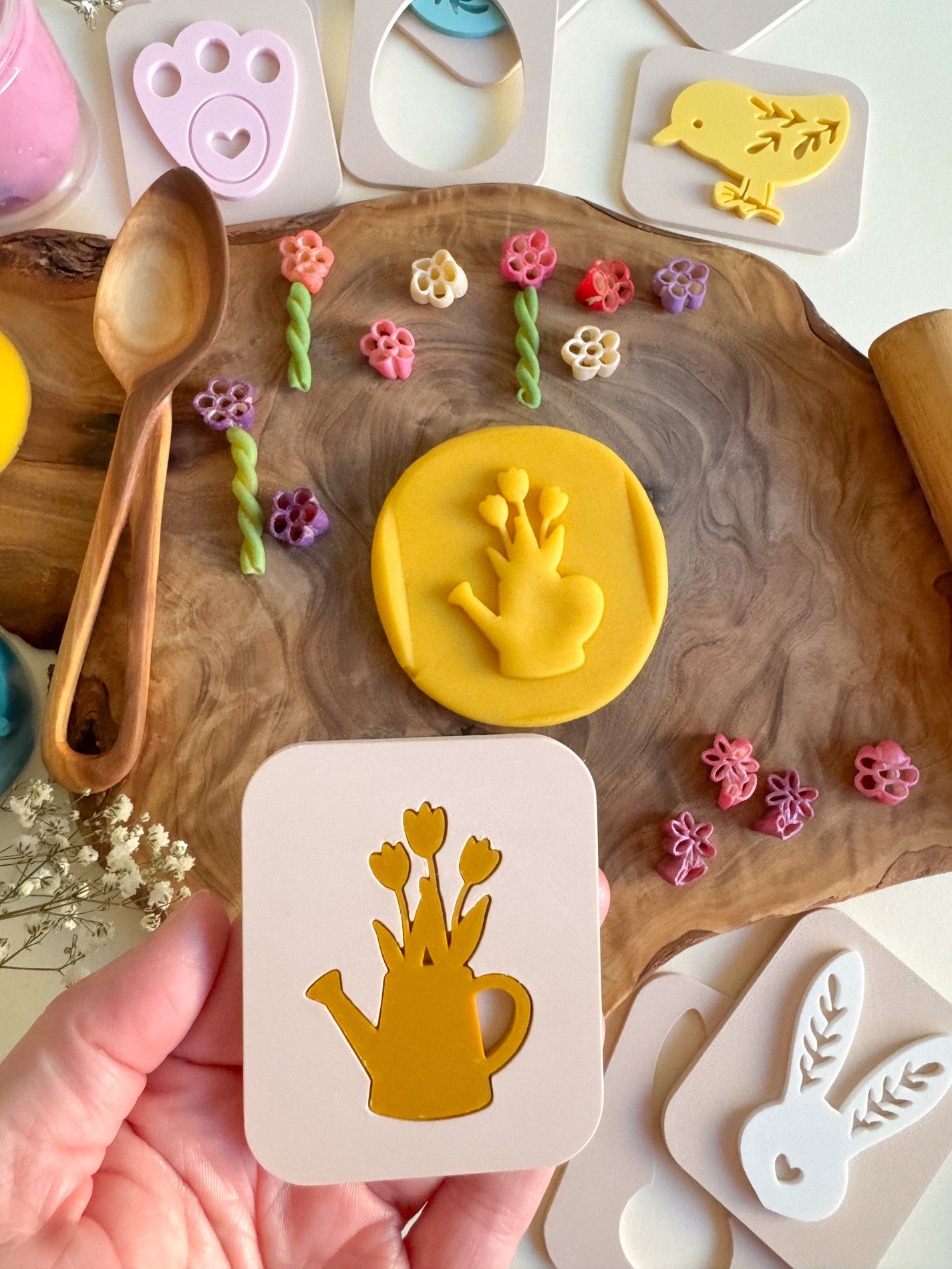 Whimsical Spring Stamp Set of 5 or Individual