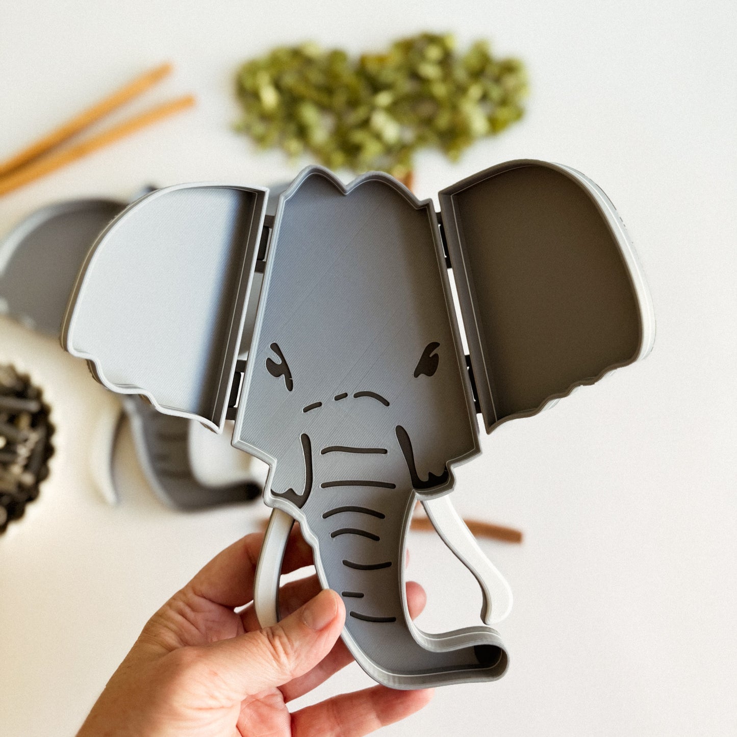 Elephant Bio Sensory Play Tray with movable ears