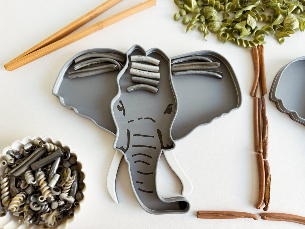 Elephant Bio Sensory Play Tray with movable ears