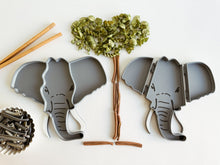 Load image into Gallery viewer, Elephant Bio Sensory Play Tray with movable ears
